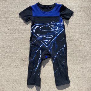 Superman Dc comics Handmade retro t-shirt baby one piece romper 12 months